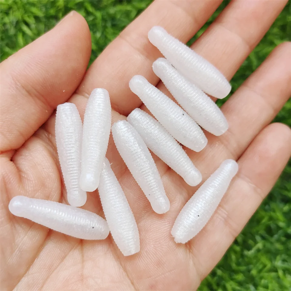 Larva o vinilo artificial para lubina rosa, pupa y abeja - imagen 2