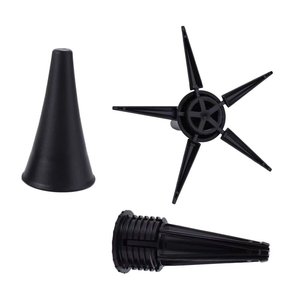 Detalle de las patas plegables del soporte para clarinete