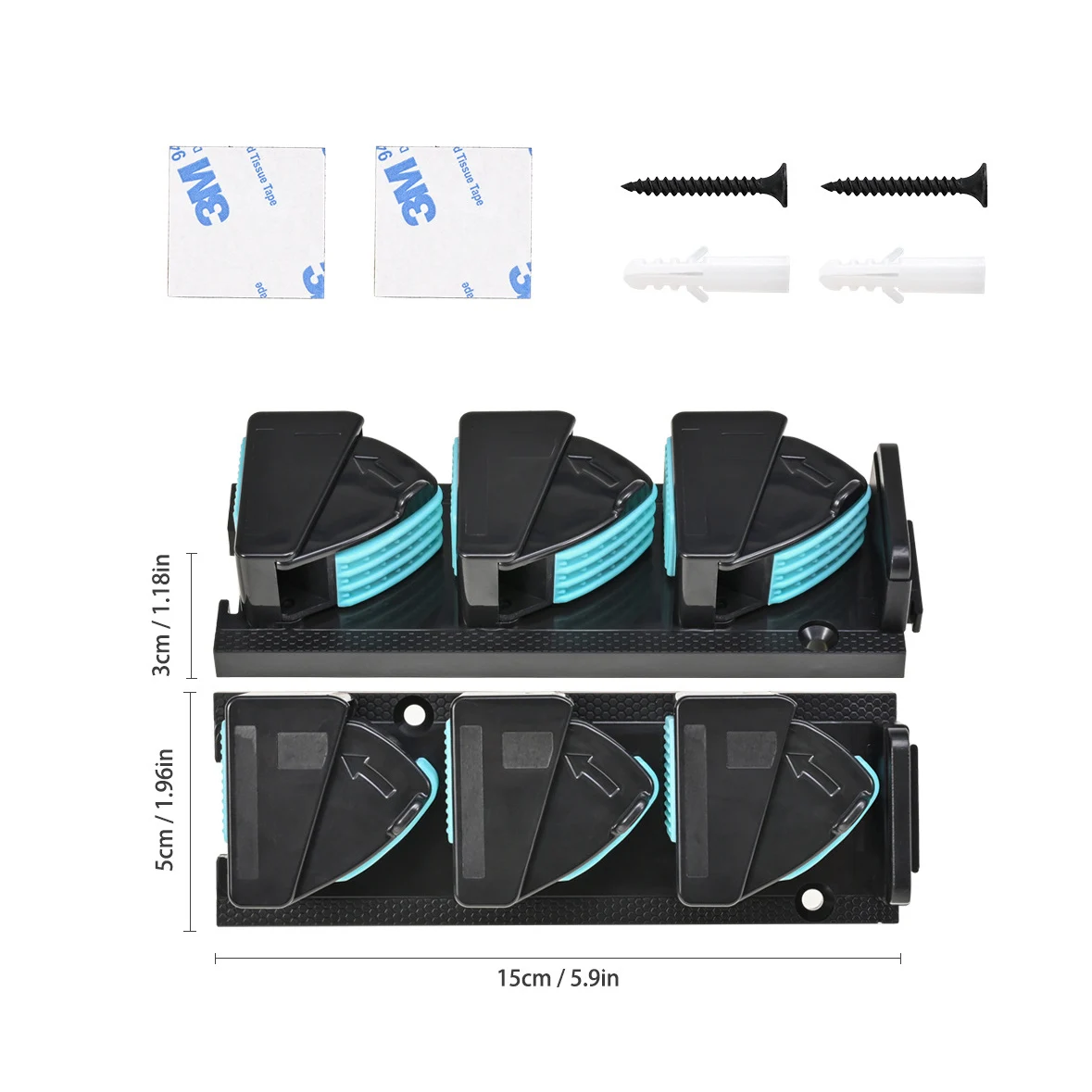 Portacañas de Pared Adhesivo 3M sin Taladrar – Soporte para Pesca - imagen 4