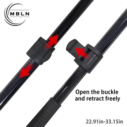 MBLN Red de Pesca Telescópica Aluminio Revestimiento Goma Antiarañazos