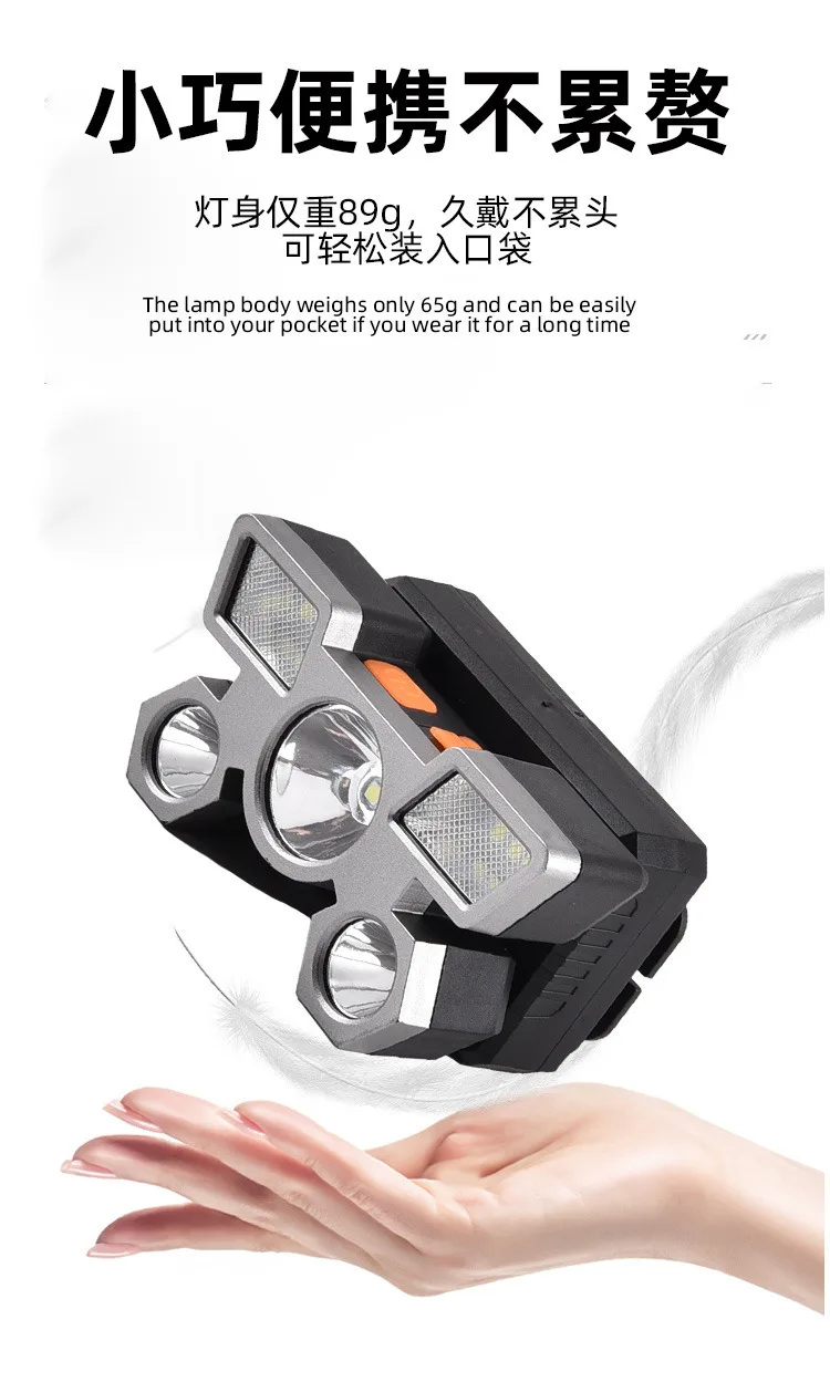 Faro recargable por USB listo para conectar