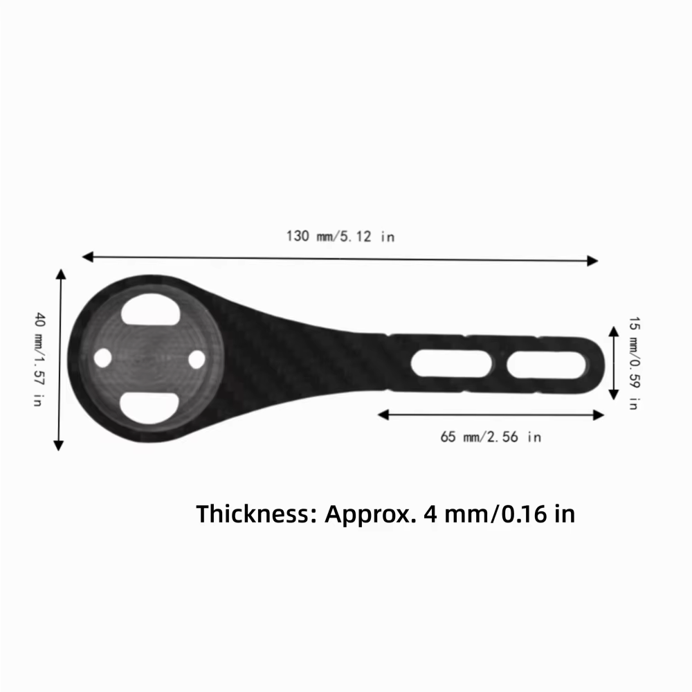 Soporte de fibra de carbono para ordenador de bicicleta