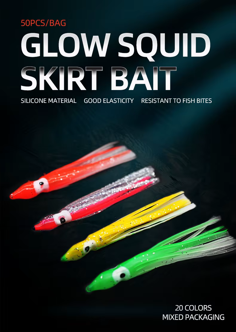 Pack de señuelos luminosos de pulpo ShareShark en colores mixtos