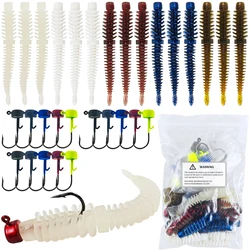 Vinilos TPE para pesca FREE FISHER Worms – cola aguja olor a pescado