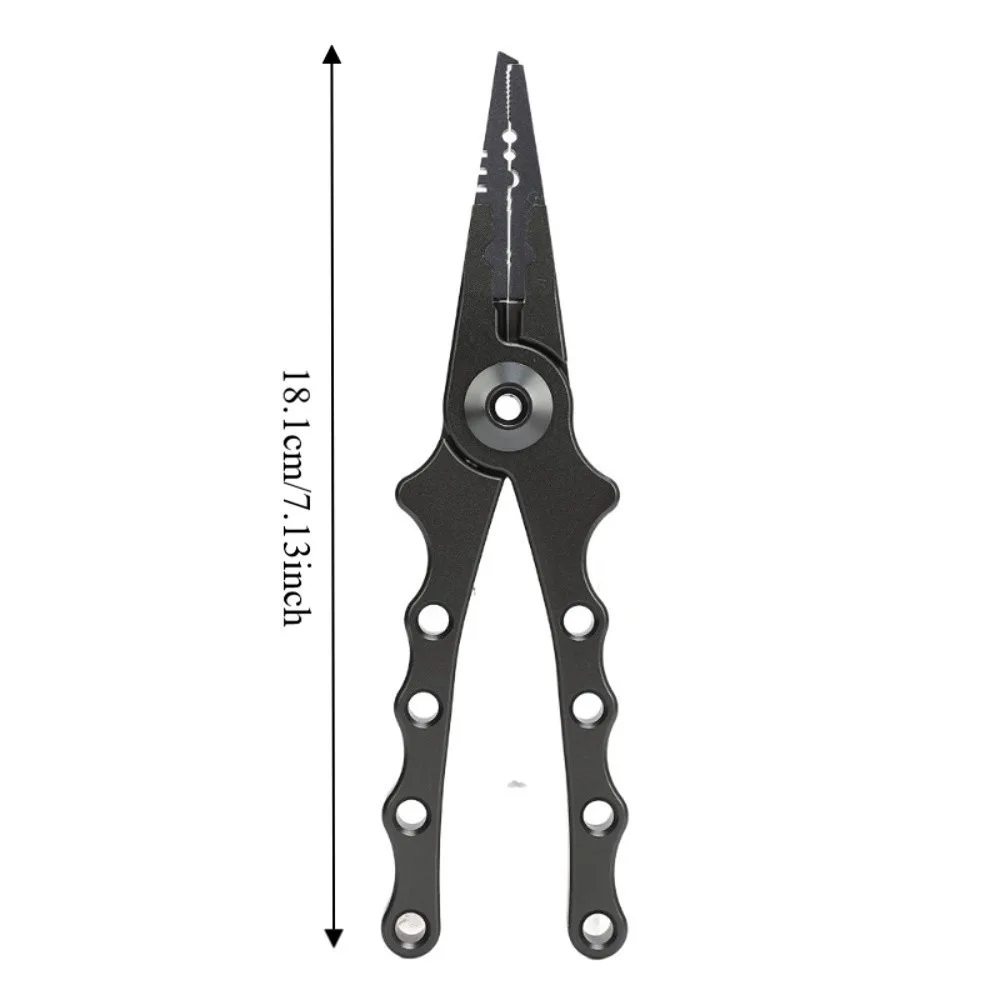 Alicates de pesca compactos de acero inoxidable