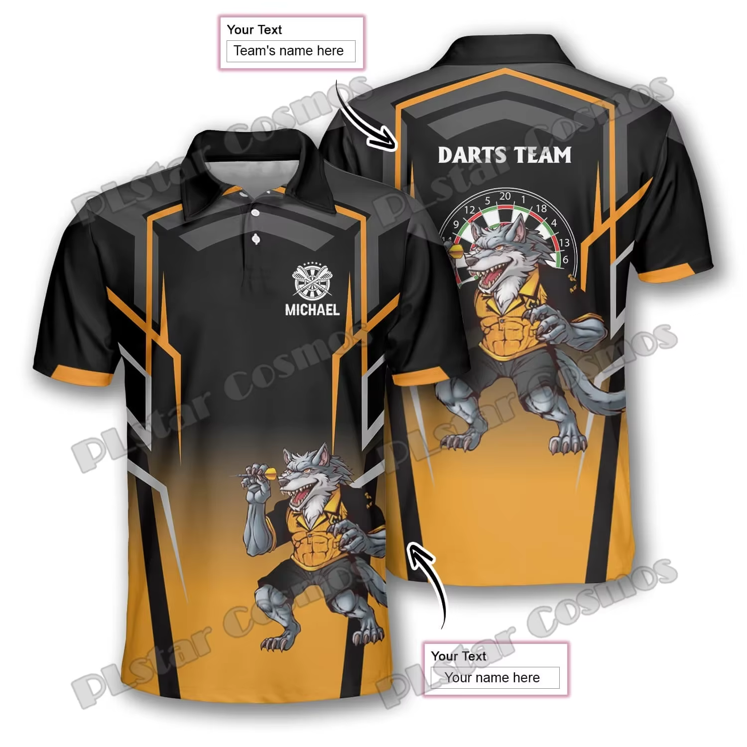 Dragon Fire Polo estampado 3D para hombre — verano premium - imagen 2