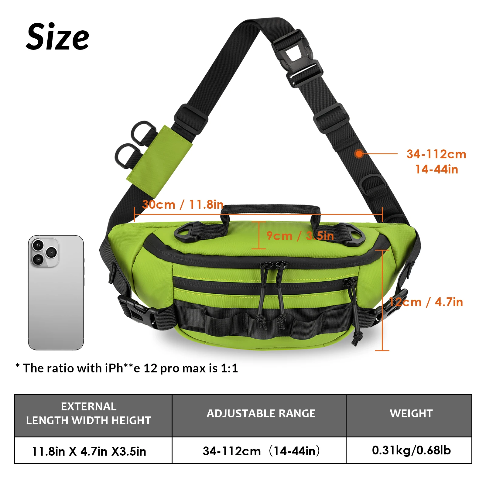 THKFISH Riñonera Pesca Impermeable Resistente Golpes Almacena Aparejos - imagen 2