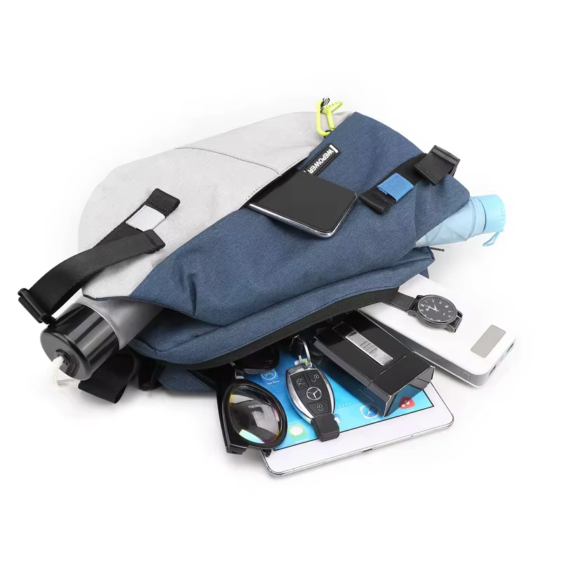 Riñonera pesca nylon resistente – Bolsa pechera y bandolera ajustable - imagen 3
