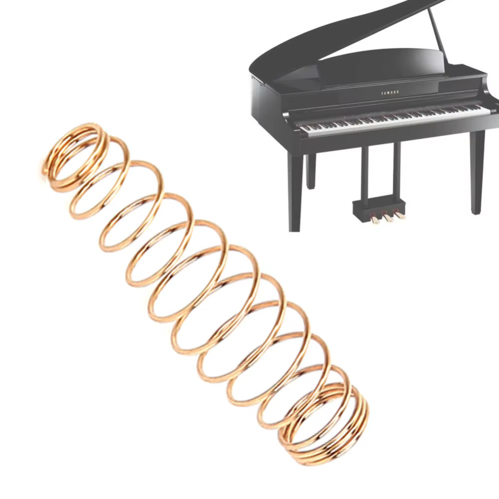 Resorte helicoidal dorado para reparación de piano – Alta elasticidad - imagen 4