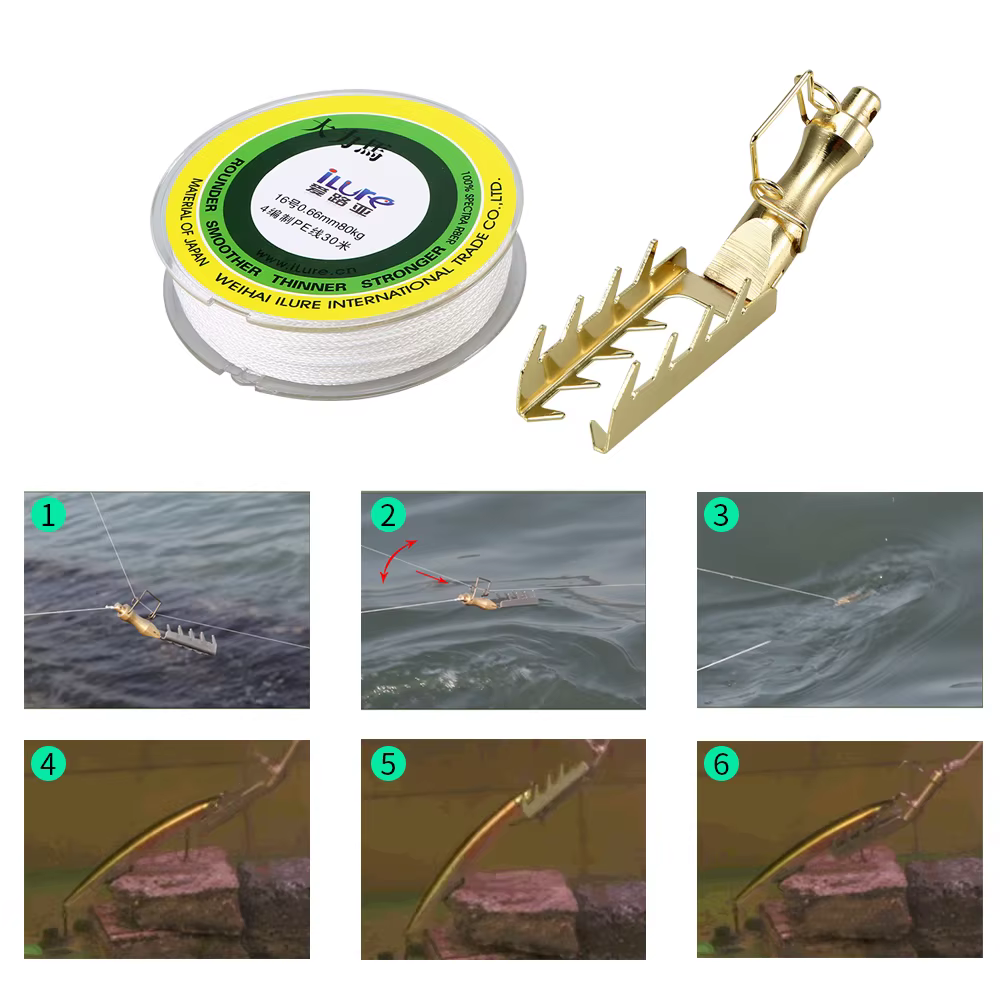 Señuelos duros de acero inoxidable y protector para cebo para pesca