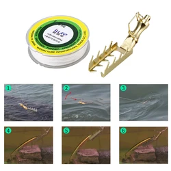 Señuelos duros de acero inoxidable y protector para cebo para pesca