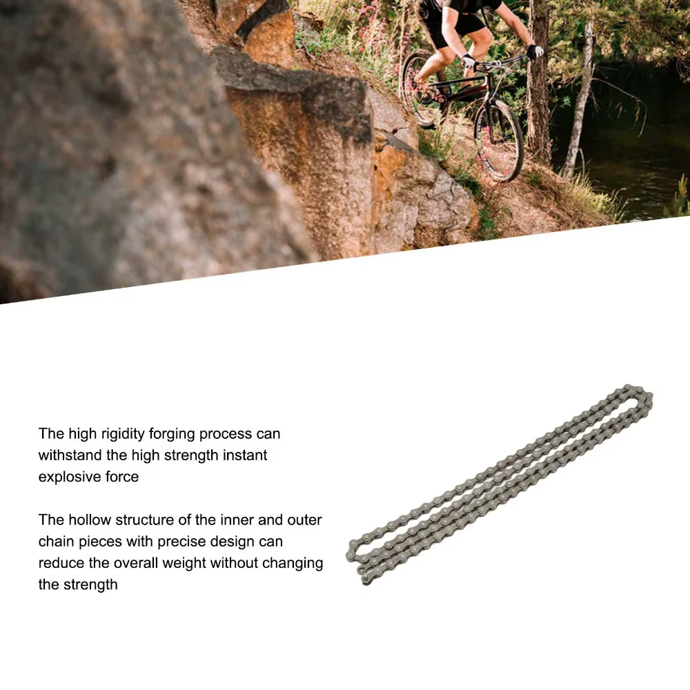 Cadena de Bicicleta 8 Velocidades – Alto Rendimiento para Carretera y MTB - imagen 3