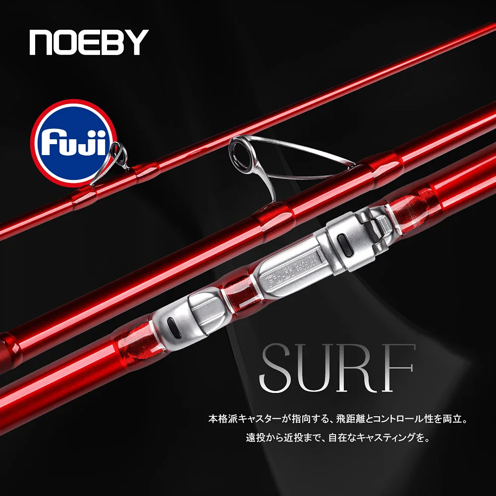NOEBY Caña Surfcasting Fuji 3 piezas 100-260 g Japón - imagen 3