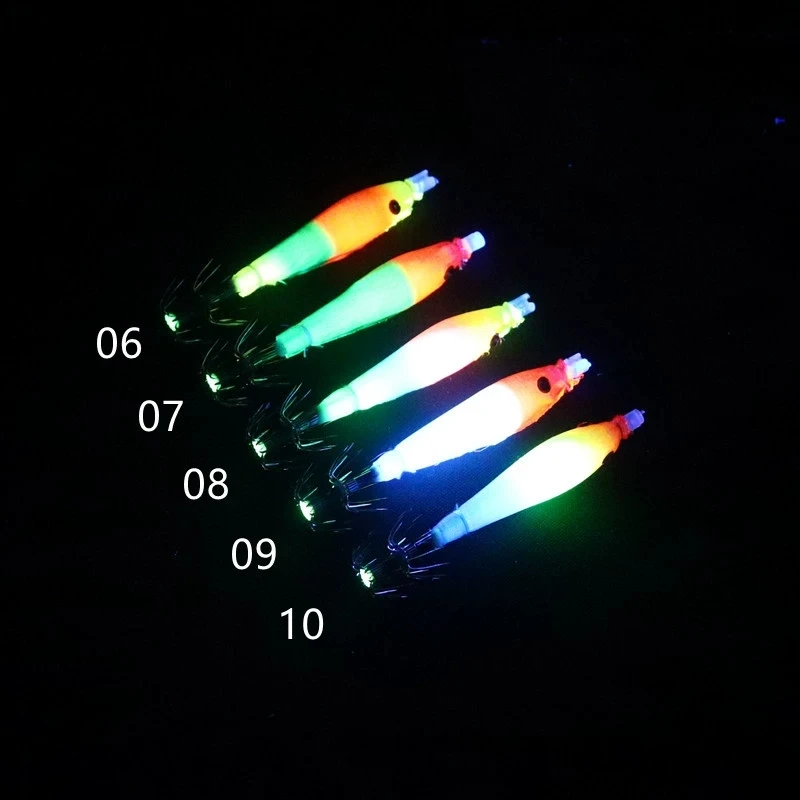 Señuelo pulpo UV reflectante con tubo lumínico - 68 mm - imagen 2
