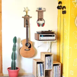 Soporte de pared para guitarra resistente antirayaduras