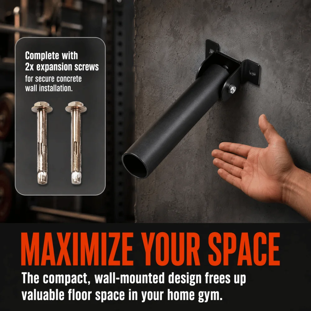 Soporte de pared para barra de pesas con mina de resistencia - imagen 2