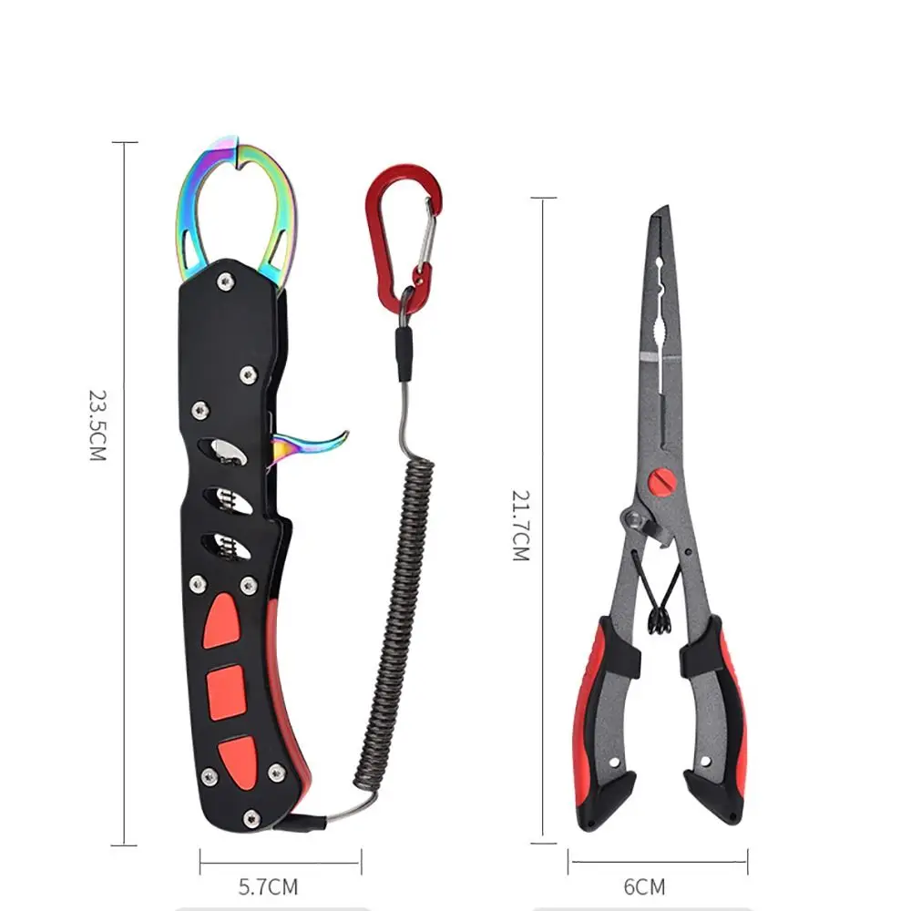 Alicates de pesca compactos y ergonómicos