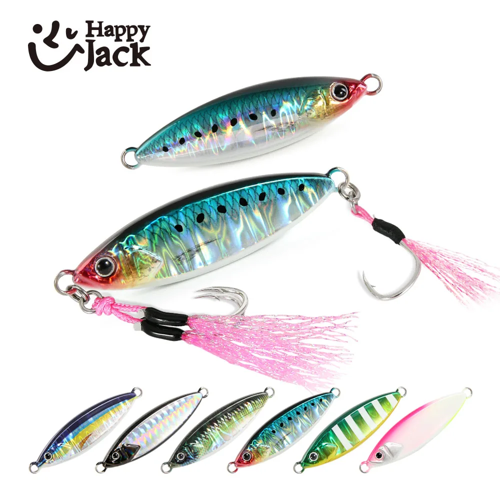 Jig Slow Pitch para Lubina y Atún – 15-40g Agua Salada Costera