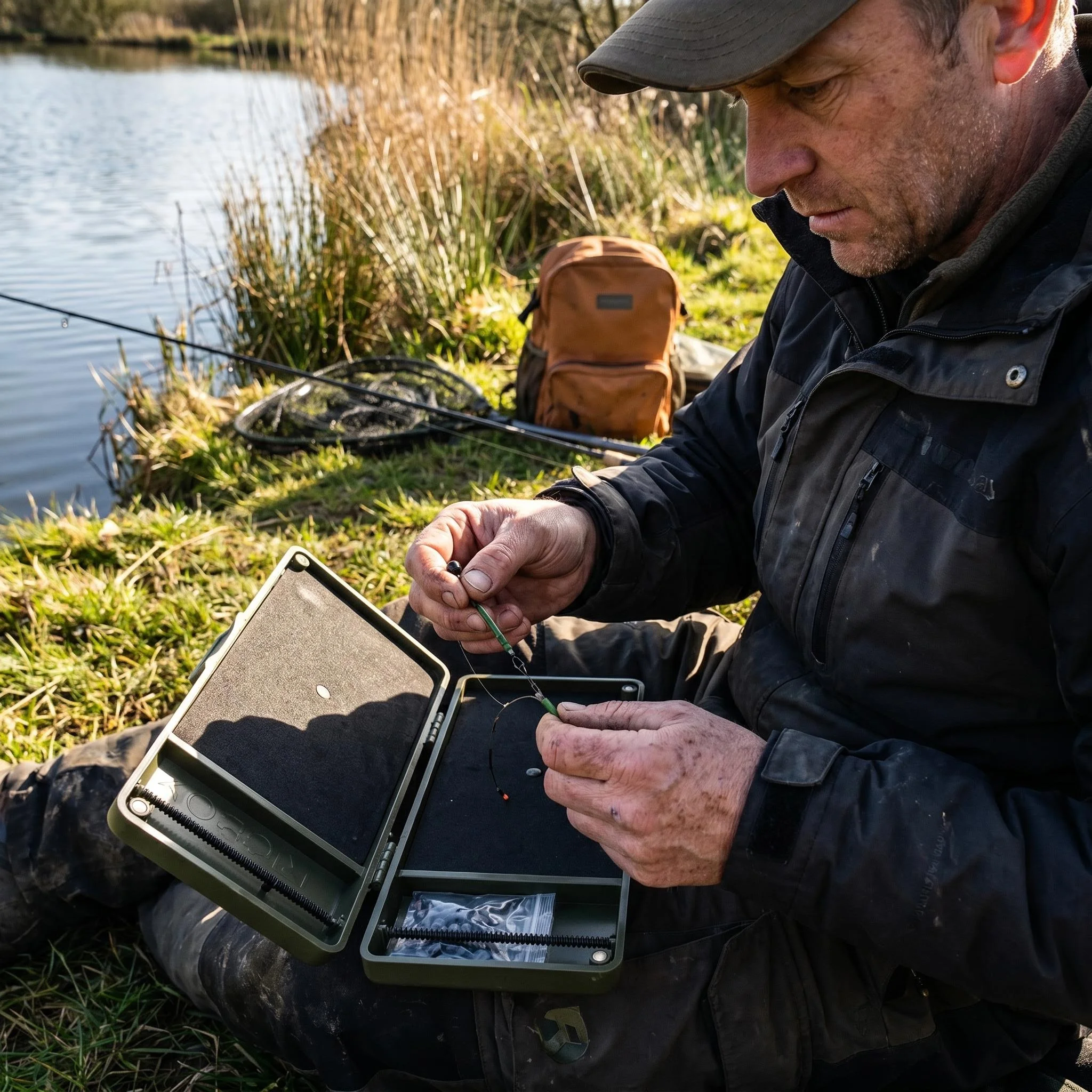 Caja compacta de pesca
