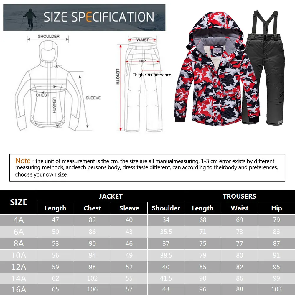 Chaqueta de nieve con capucha estampada y detalles de ajuste