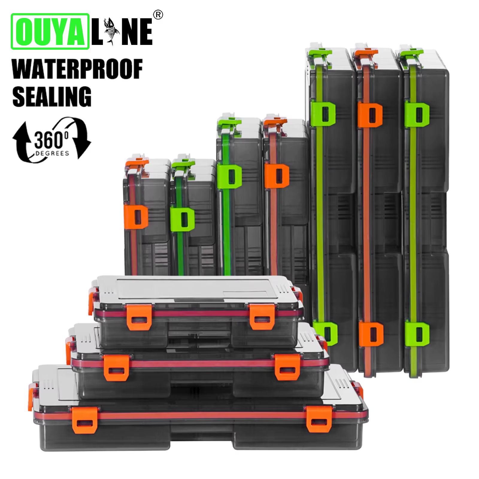 Caja impermeable Ouyaline para señuelos y anzuelos - imagen 3