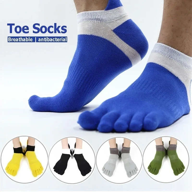 Calcetines 5 dedos deportivos hombre algodón transpirable superventas - imagen 3