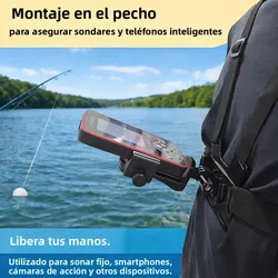 Soporte de pecho manos libres para sonda, móvil y cámara de acción
