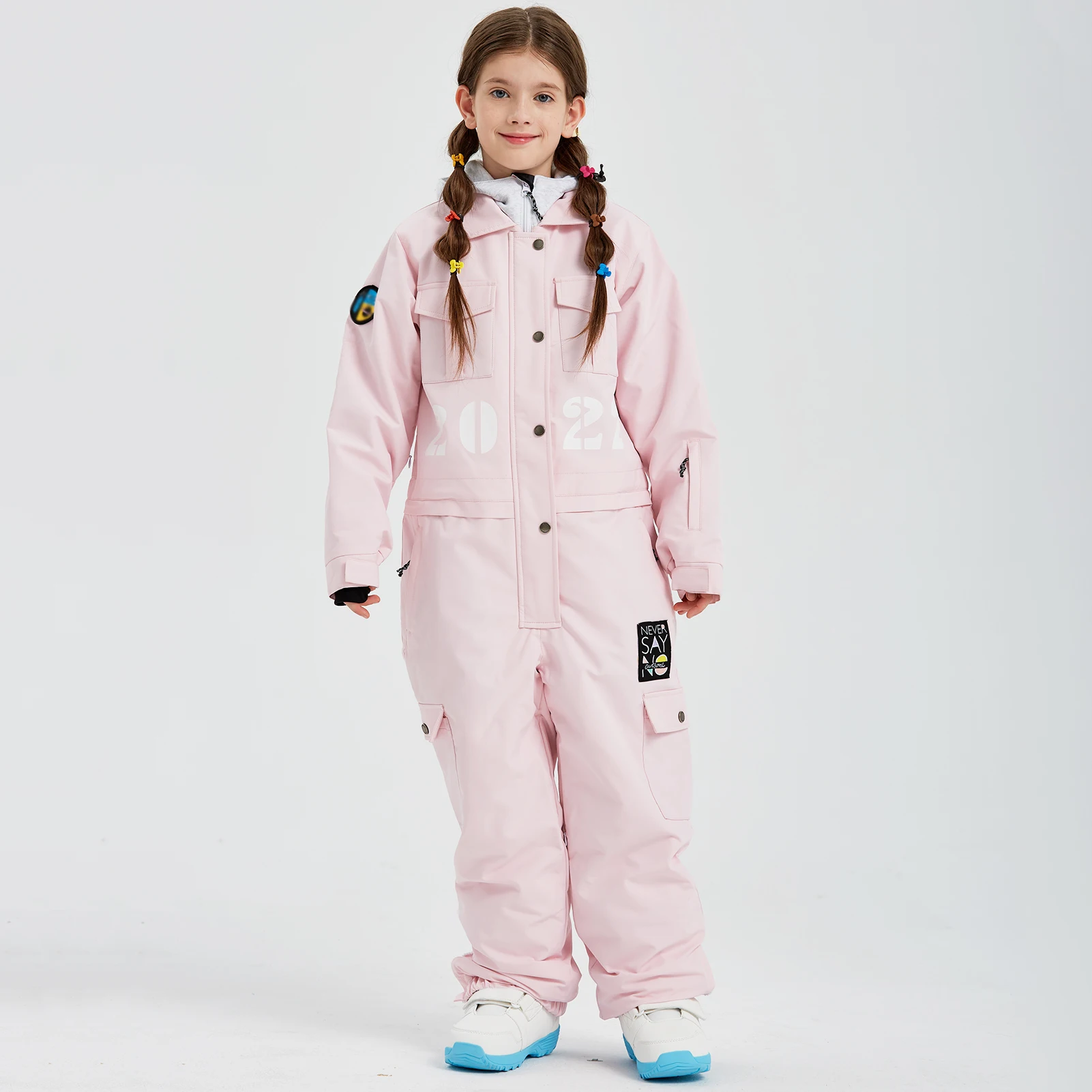 Traje de nieve impermeable cortavientos con capucha para niños - imagen 3