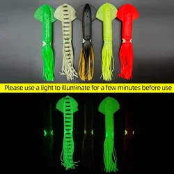 ShareShark señuelo pulpo blando luminoso para pesca de calamar