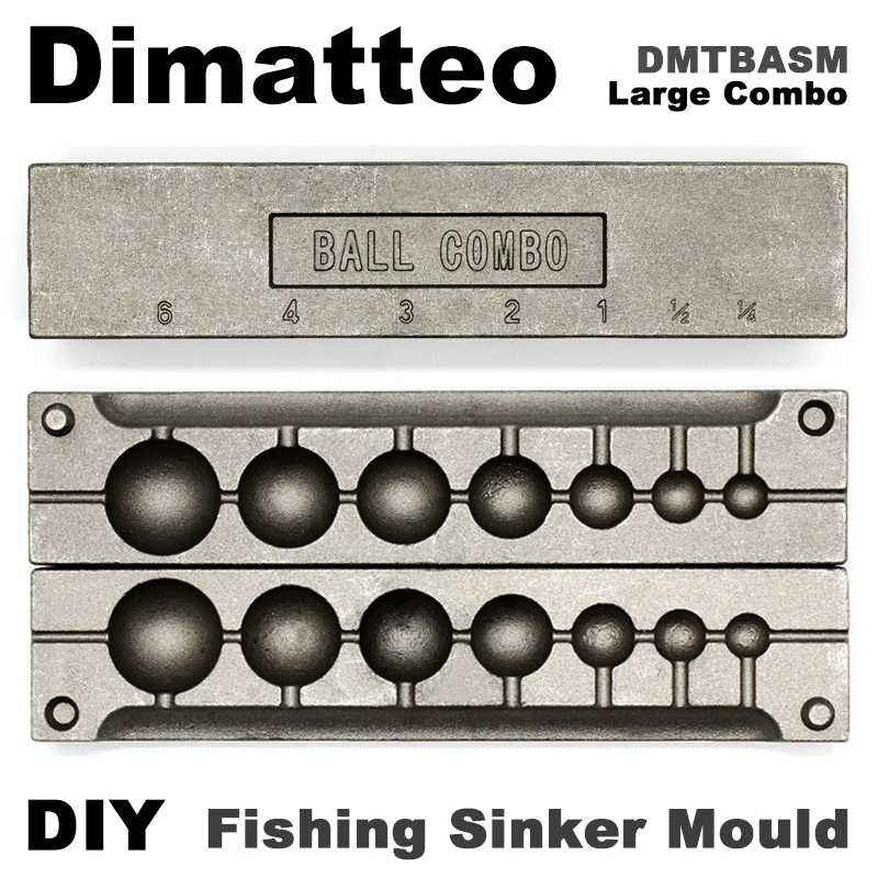 Dimatteo Diy Vissen Sinker Bal Combo – Pesas de plomo 7‑168 g - imagen 2