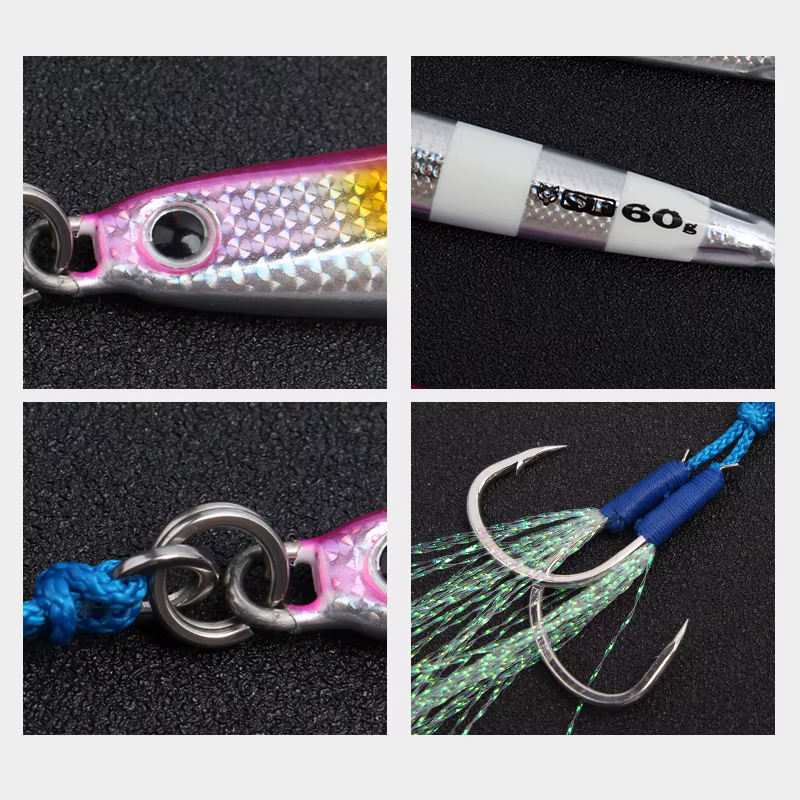Cucharas metálicas de jigging para lubina – Señuelos de fundición - imagen 4