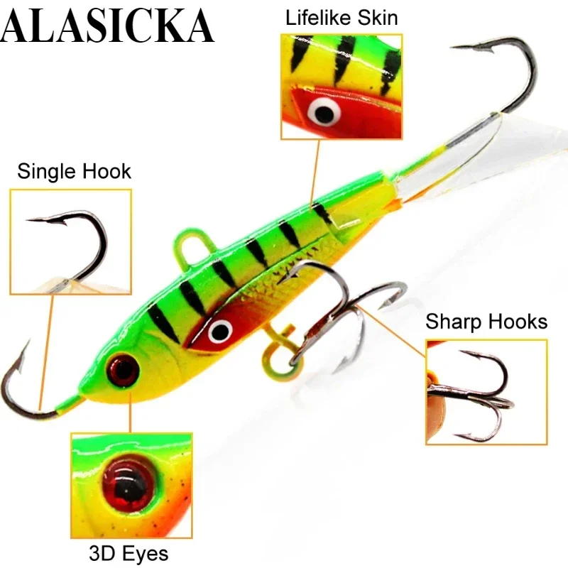 Mini señuelo 3D ojo enfermo para pesca en hielo - imagen 2