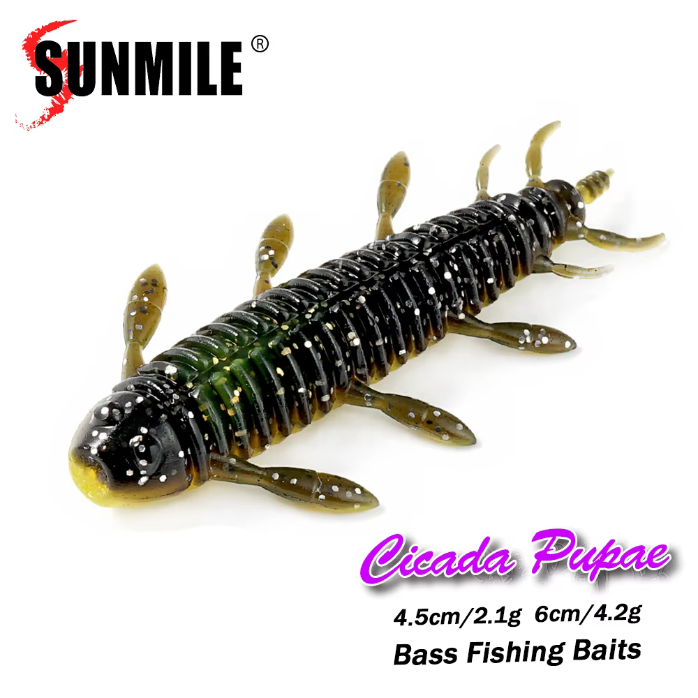 SUNMILE Palo Shad Silicona – Señuelo Pesado para Lubina - imagen 4