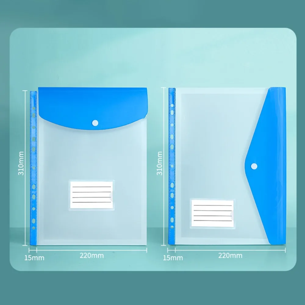 Bolsillos A4 transparentes para archivar hojas sueltas
