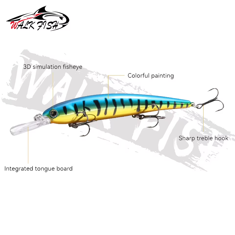 WALK FISH Wobbler 120mm – Señuelo flotante 17g para lucio - imagen 3