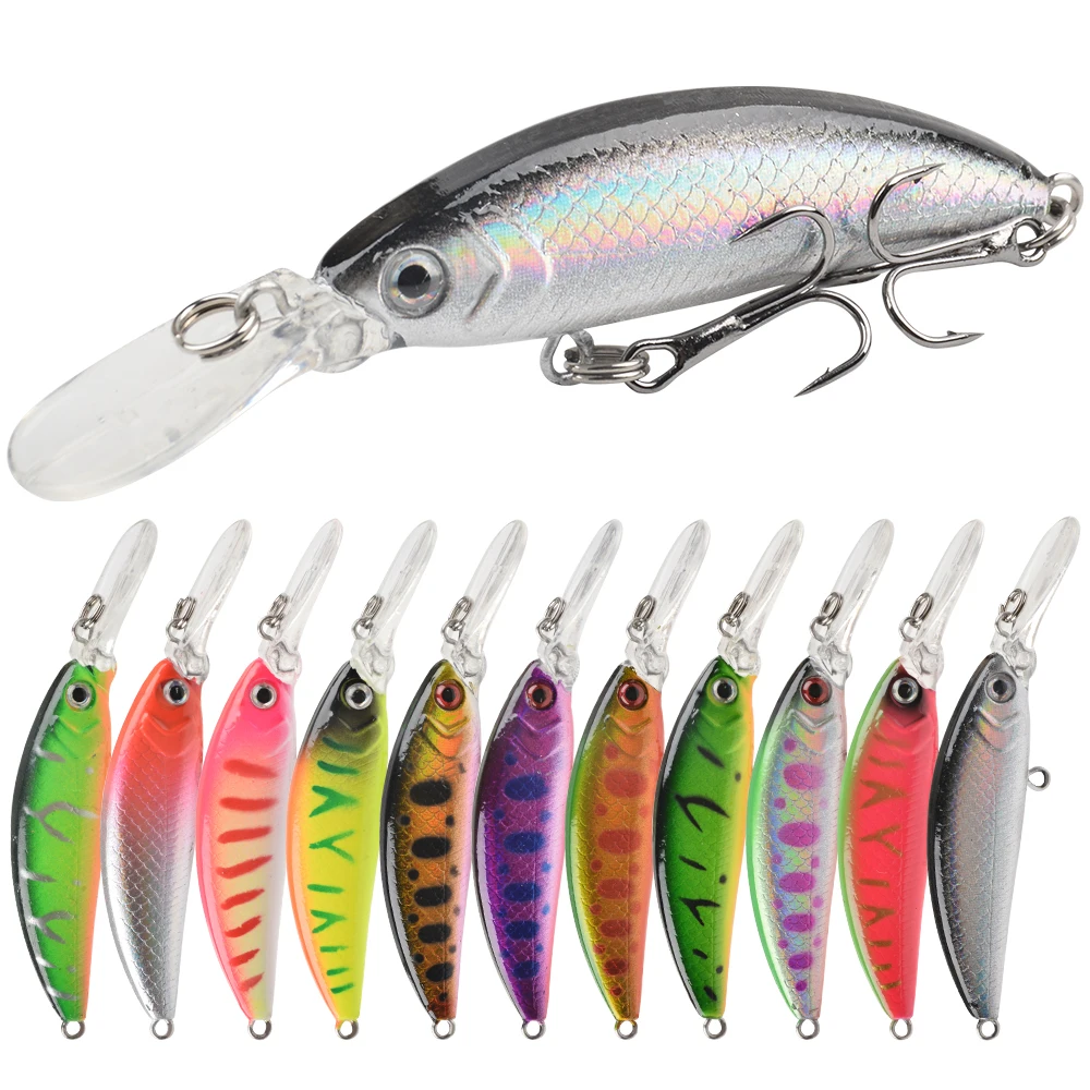 Crankbait Minnow Señuelo de Pesca para Lucio y Trucha