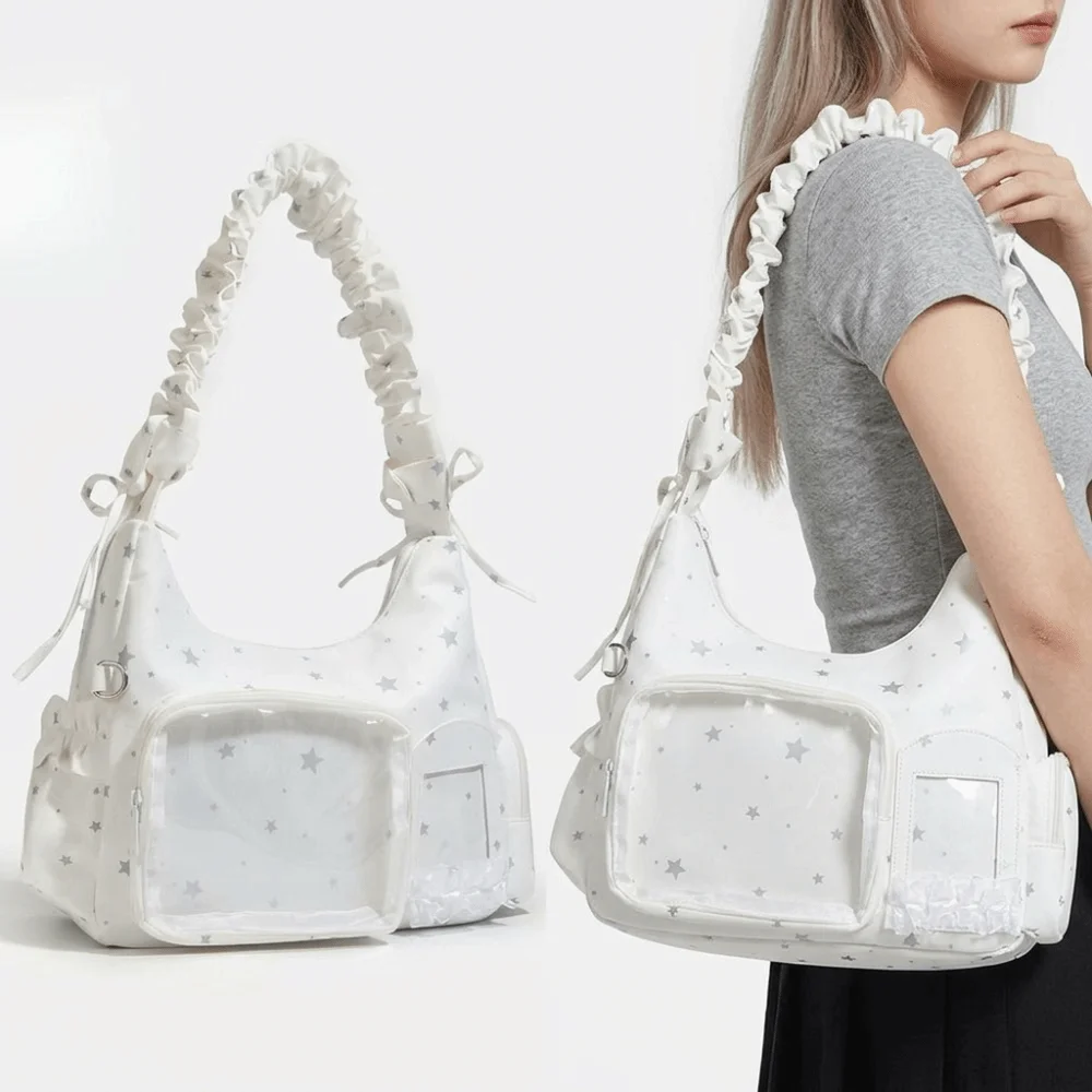 Bolso bandolera transparente con lunares New Star – PVC ligero - imagen 5