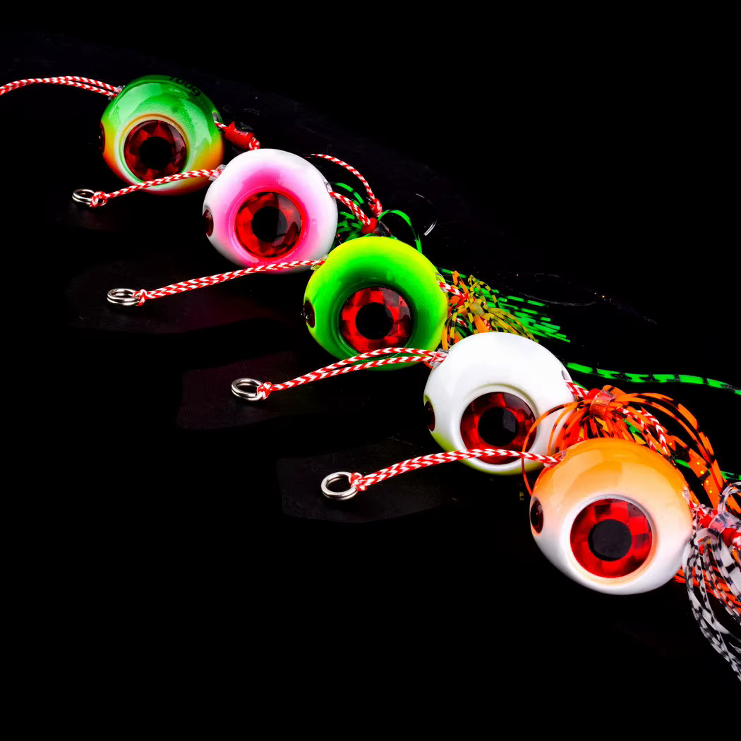 Kabura Jig Tenya Tai – Señuelo con falda de goma para pargo y róbalo - imagen 5