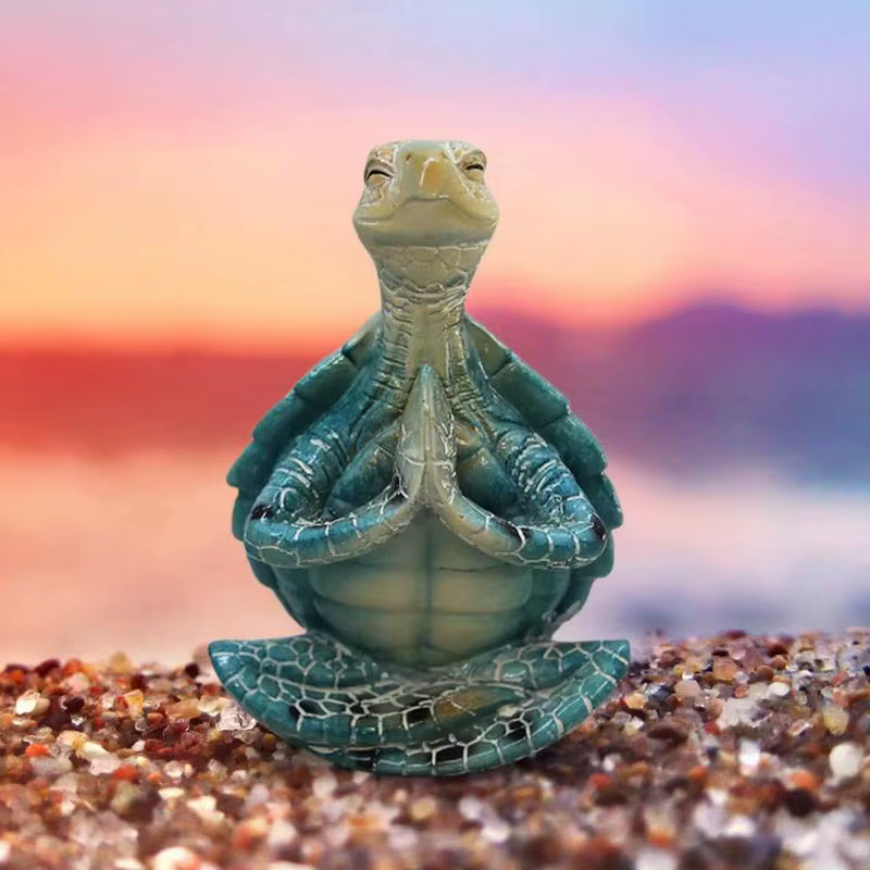 Estatua Tortuga Marina para Jardín – Decoración Zen Exterior - imagen 5