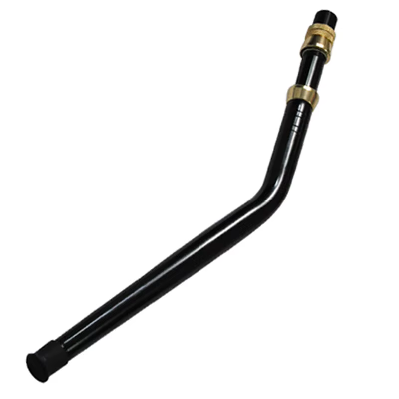 Empuñadura de aluminio para caña de pesca recta y curva dorado oscuro