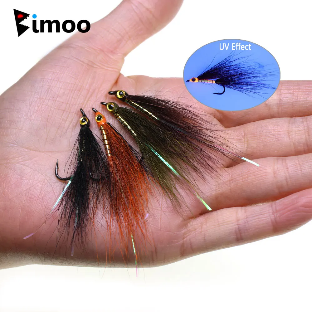 Streamer Bucktail con Ojos 3D – Señuelo de Mar para Lubina y Lucio - imagen 3