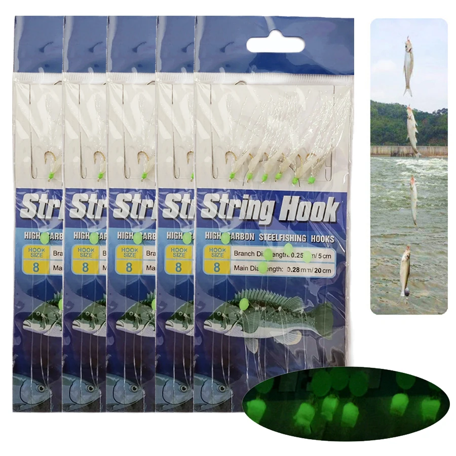 Aparejo Sabiki de piel para pesca en mar - imagen 3