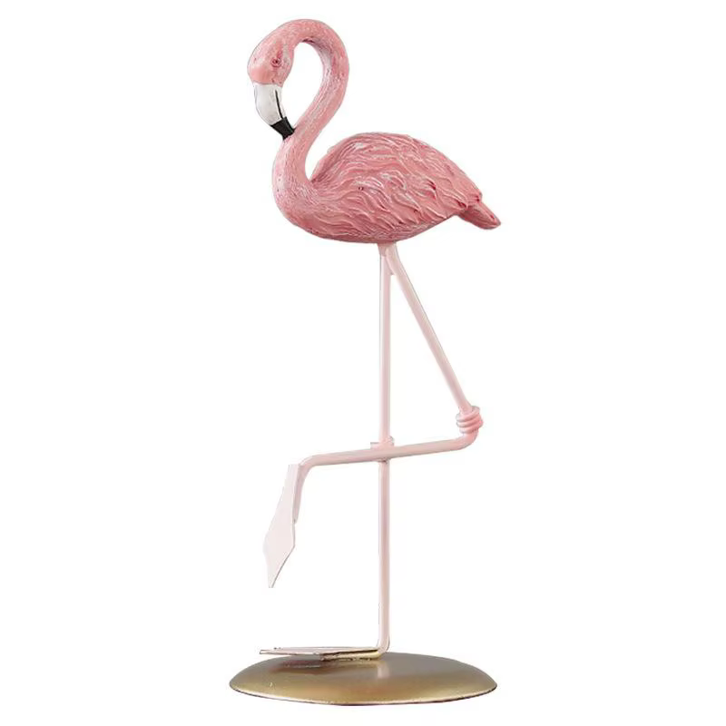 Figuras de pesca en resina para escritorio y hogar – flamenco - imagen 2