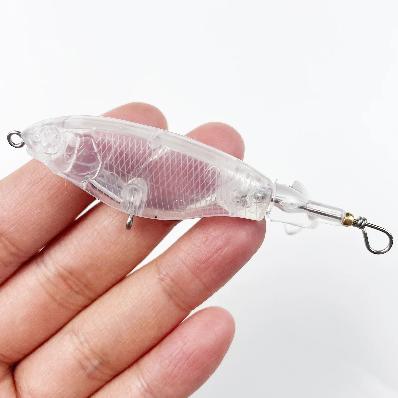 Señuelos giratorios sin pintar Free Fisher para pesca de superficie - imagen 2