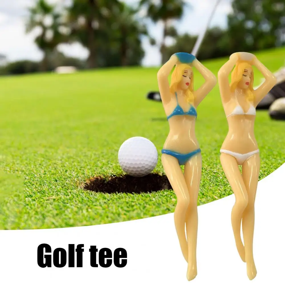 Tee de golf de plástico Bikini Beauty con soporte en traje de baño