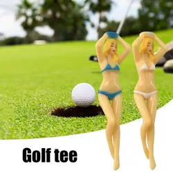 Tee de golf de plástico Bikini Beauty con soporte en traje de baño