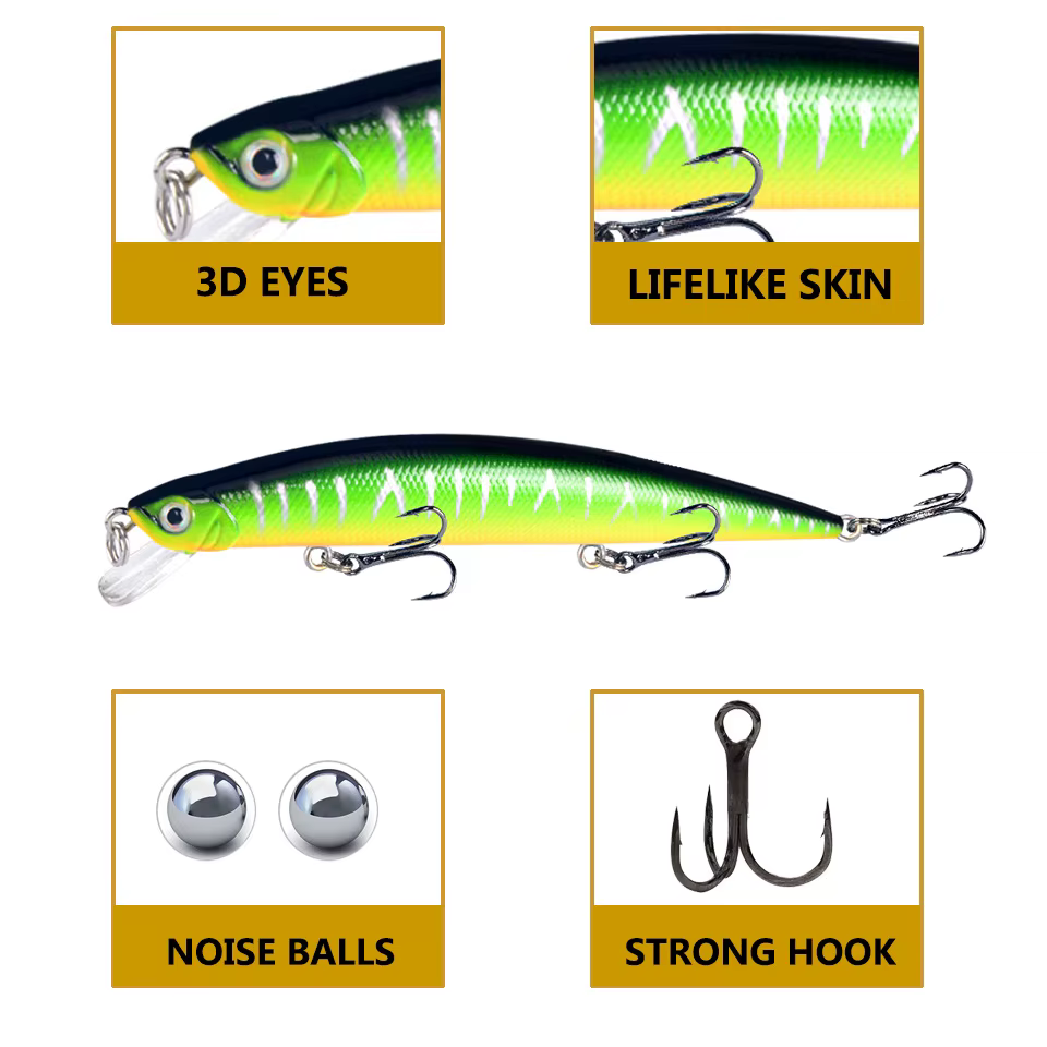 Señuelo crankbait flotante para pesca de carpa y depredadores - imagen 4