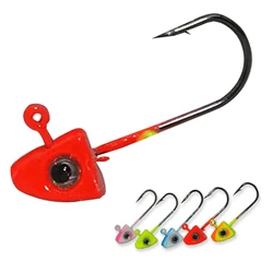 Anzuelos Jig Head TAKEDO para vinilo de fondo y trucha