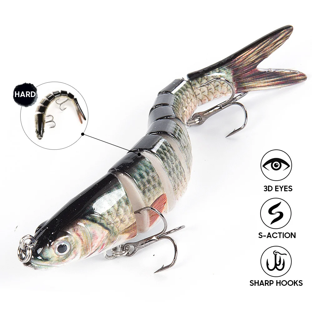 Swimbaits multiarticulados de hundimiento lento para lubina y trucha - imagen 5