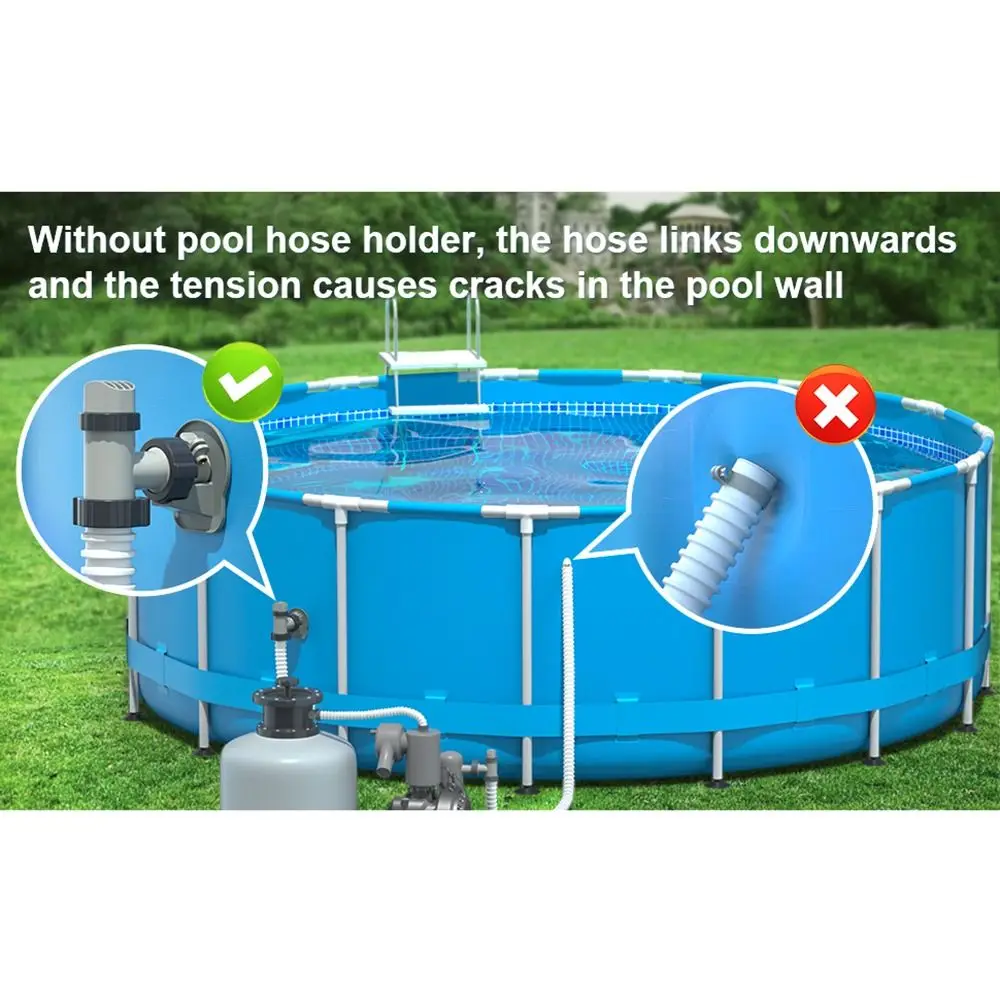 Soporte universal manguera piscina sin perforaciones Intex - imagen 2